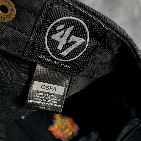 Savannah Banana's Party Animals '47 Brand Hat Black Neon Baseball Cap - Picture 6 of 7